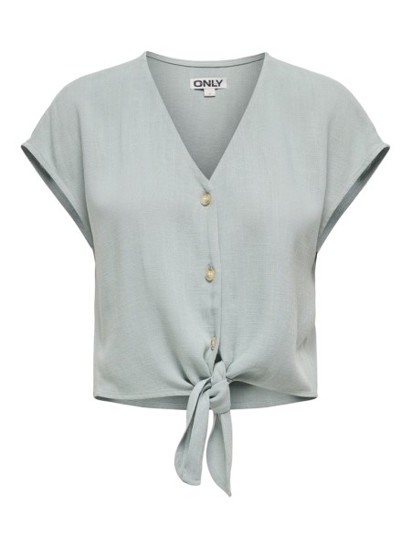 ONLSIESTA SS KNOT LIN BL SHIRT PNT NOOS