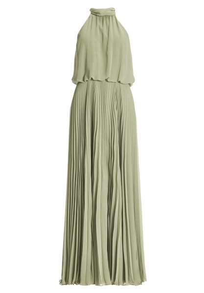 Abendkleid aus Chiffon mit Plisseerock
