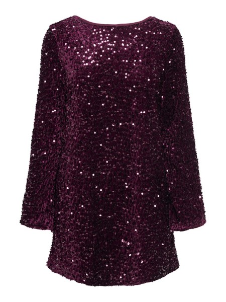ONLANIKA SEQUINS LS BOW DRESS WVN CS