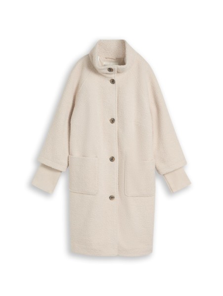 Plus Size - Bouclé Mantel im 2-in-1-Look