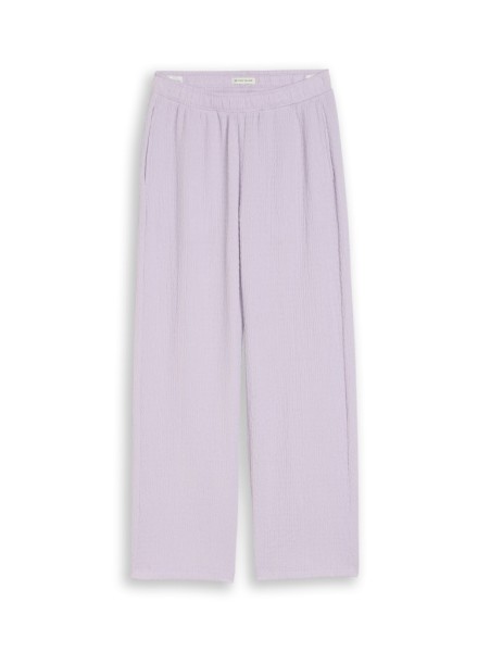 Wide Leg Hose mit Struktur