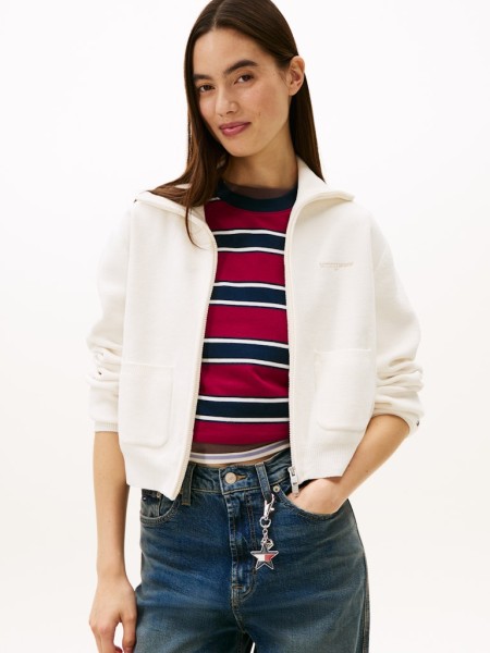 TJW COZY SCRIPT CARDIGAN