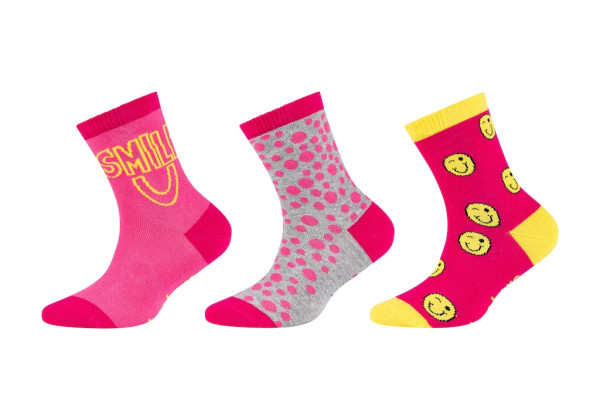 Girls casual patterned Socks 3p