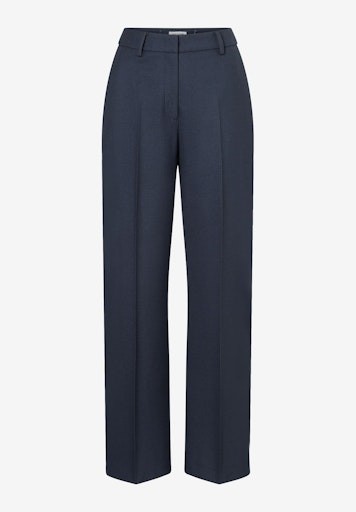 weite Anzughose mit Struktur