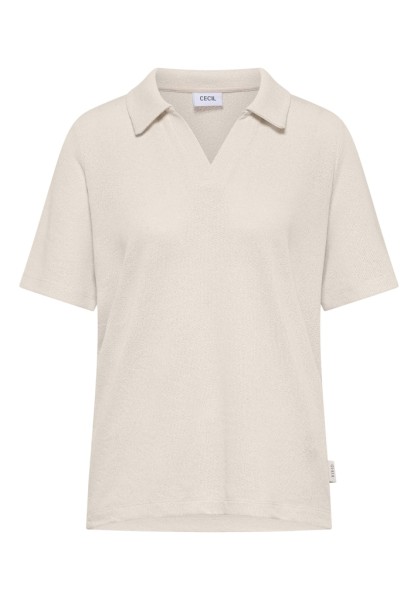 Kurzarm Poloshirt in Unifarbe