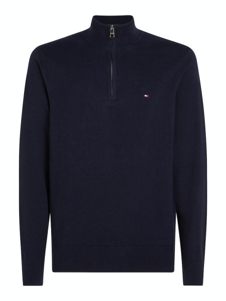 PIMA ORG CTN CASHMERE ZIP MOCK