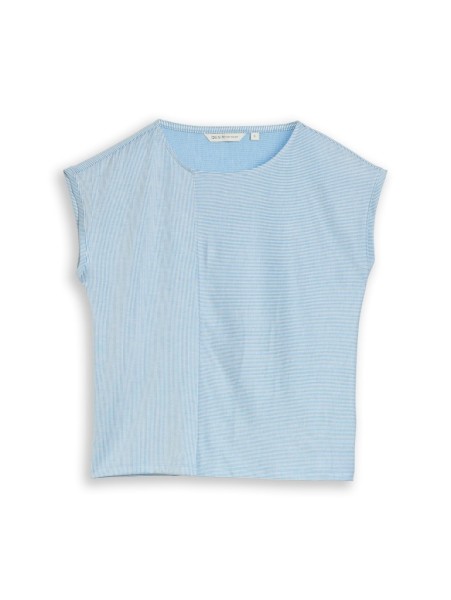 Loose Fit T-Shirt mit Streifenmuster