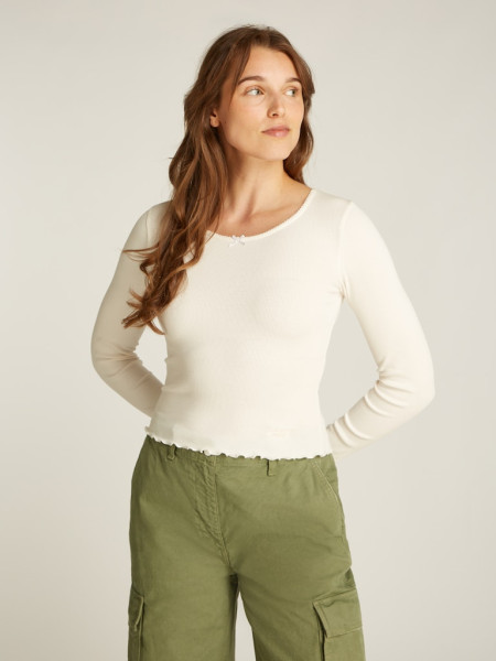 TJW SLIM SCALLOP RIB LS