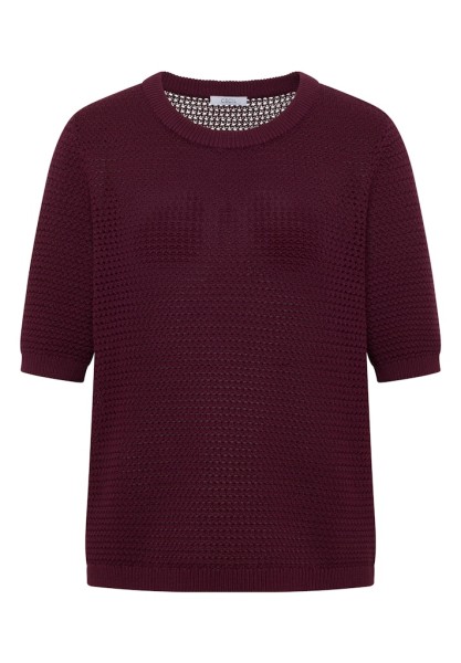 Kurzarm Pullover mit Struktur