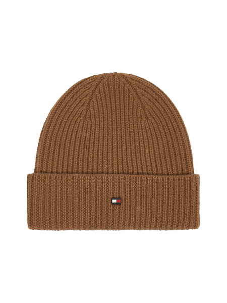 TH CASHMERE PLAQUE BEANIE