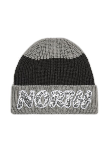 Strick aus weicher Wollmischung mit North-Pailettenpatch