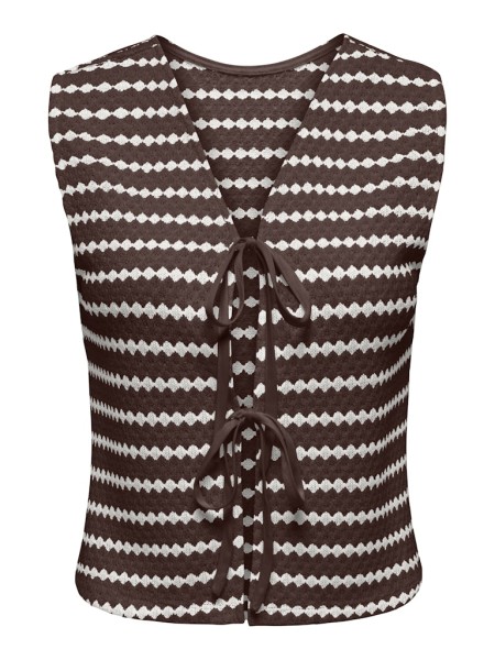ONLEVA S/L SHORT STRIPE VEST JRS