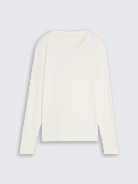 Basic Langarmshirt aus Baumwolle
