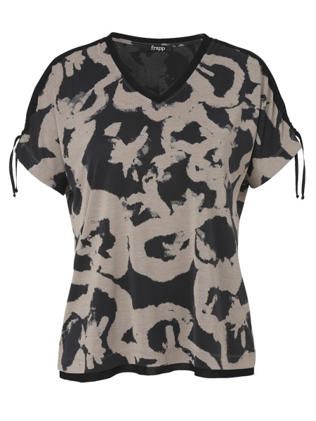 T-Shirt V-Ausschnitt ohne Arm Druck