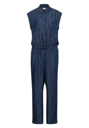 Wide Leg Jumpsuit in Denim-Optik