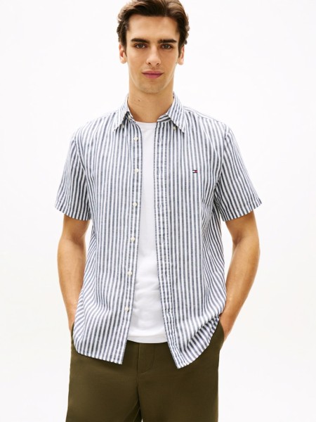 Regular Fit Stripe Short Sleeve Shirt