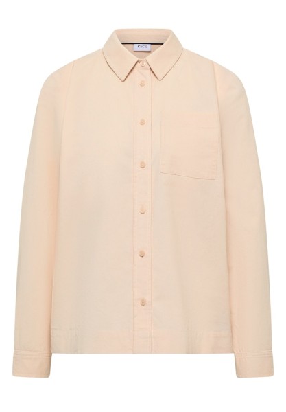 Hemdbluse in Unifarbe