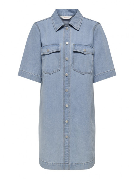 ONLBELLE S/S BUTTON DRESS DNM GUA NOOS