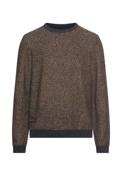 Pullover aus Baumwoll-Polyacryl-Mix mit strukturierten Oberflächen
