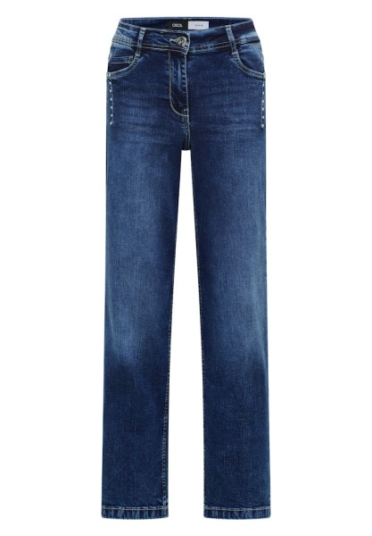 Wide Leg Jeans mit Nieten