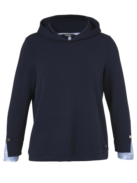 Sweatshirt Kapuze 1/1 Arm Materialmix
