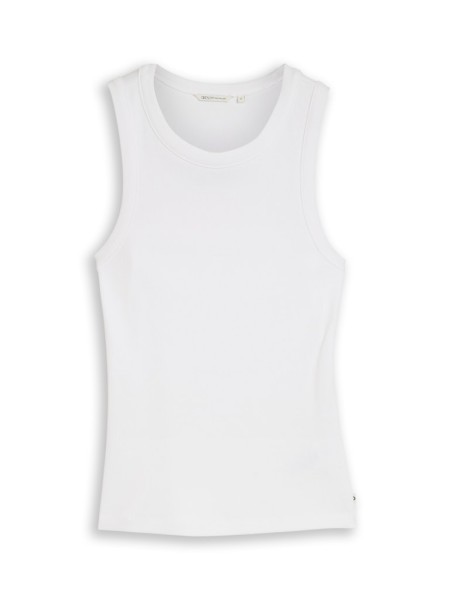 Slim Fit Top mit Rippstruktur