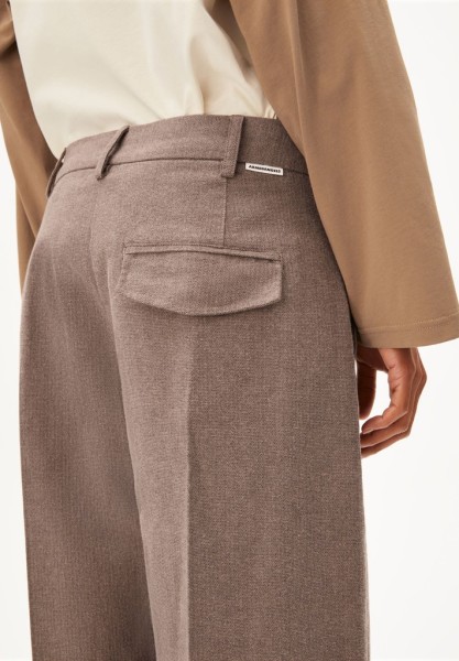 HERRINGBONE BARREL LEG PANT