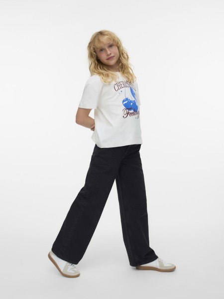 VMTESSA HR WIDE JEANS RA118 GA GIRL