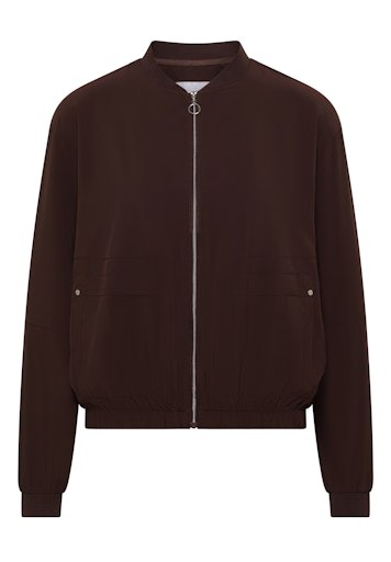 Blouson in Unifarbe mit Zipper