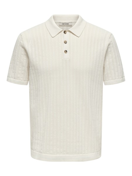 ONSMOON REG 12 SS POLO KNIT NOOS