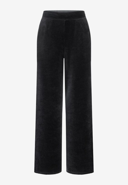 Cord-Jersey Hose schwarz Herbst-Kollektion