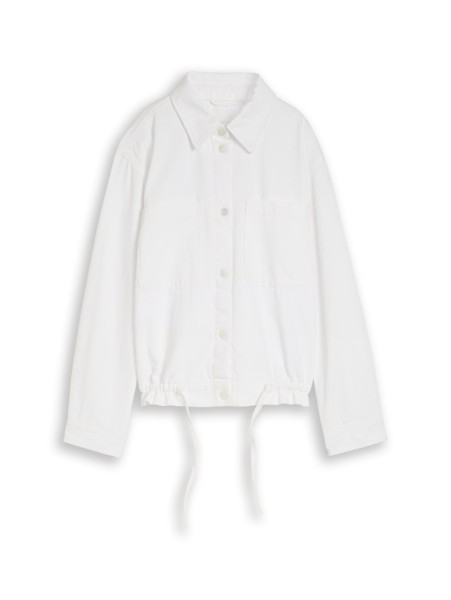Lightweight Jeansjacke mit Kordelzug