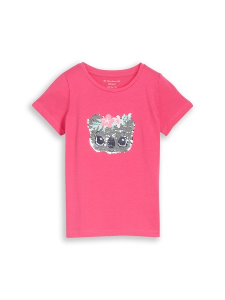 T-Shirt mit Wendepailletten