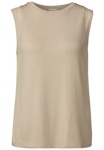 Top mit Chiffondetails