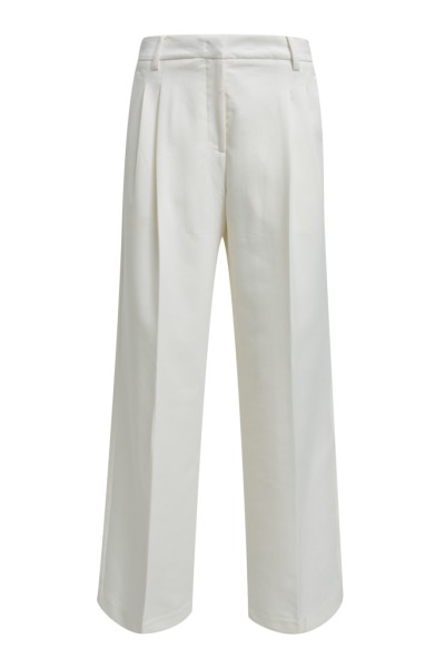 pleated wideleg pants french pockets