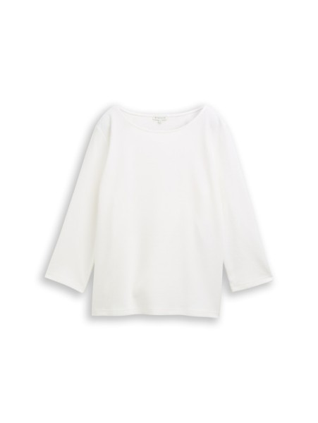 Langarmshirt mit Ottoman-Struktur