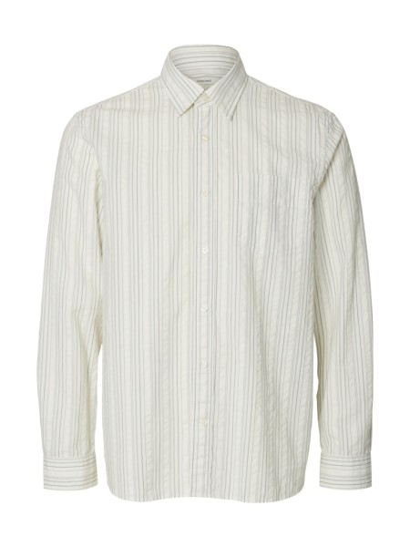 SLHREGFREDDIE MIX SEERSUCKER LS SHIRT