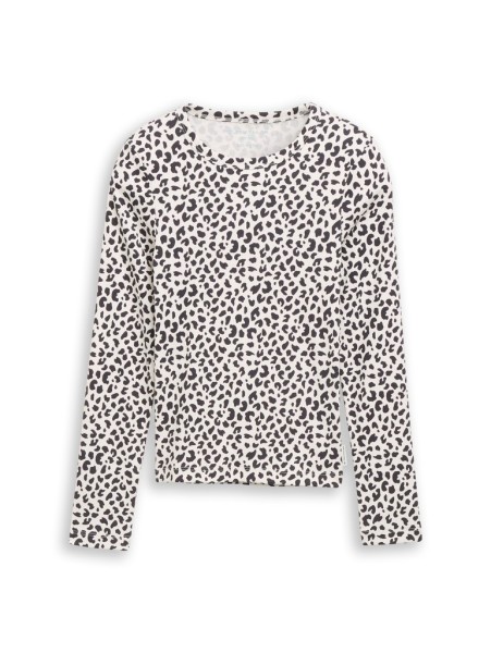 Langarmshirt mit Rippstruktur