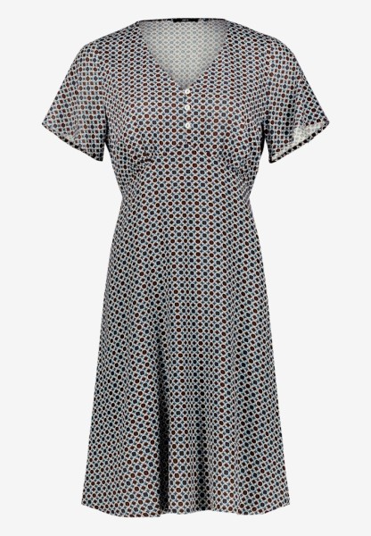 Blusenkleid Mini mit grafischem Muster