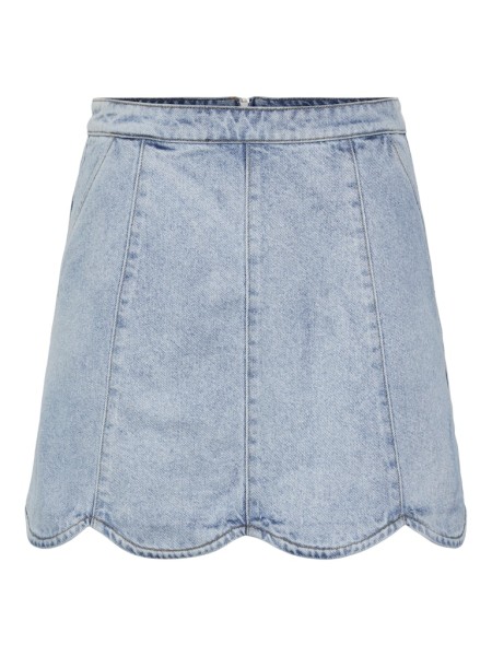 YASSCALLOP HW SHORT DENIM SKIRT S.