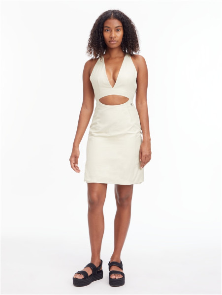 OPEN BACK STRAP UTILITY DRESS