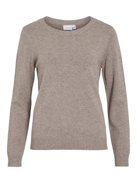 VIRIL O-NECK L/S KNIT TOP - NOOS