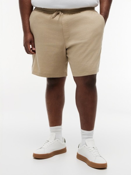 Plus Dover Linen Blend 8" Inseam Chino Shorts