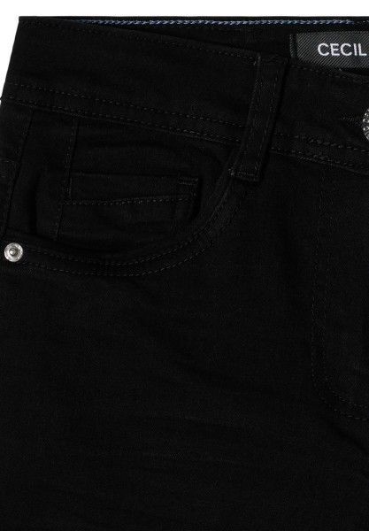 Mid Waist Straight Leg Jeans im Casual Fit