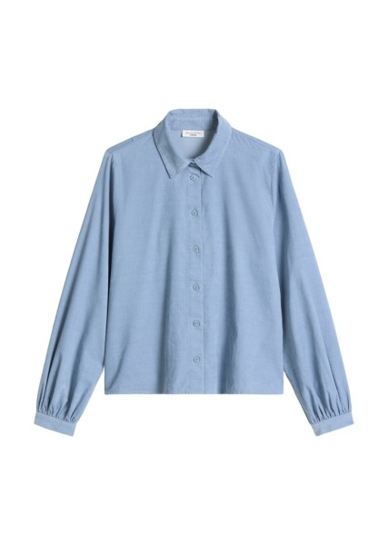 Feincord-Langarm-Bluse regular