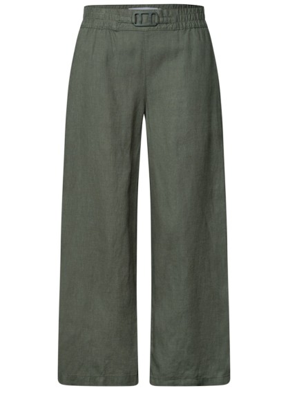 Wide Leg Hose im Loose Fit aus Leinen