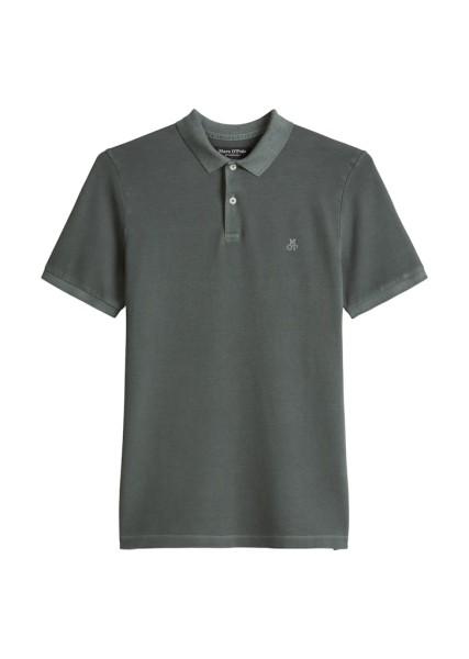 Poloshirt Piqué shaped garment-dyed