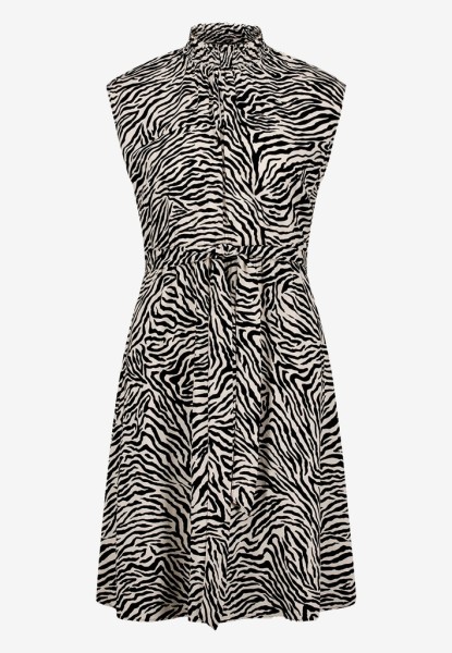 Midikleid mit Zebraprint