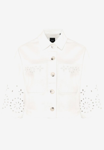 Blazer-Jacke mit Lochmuster