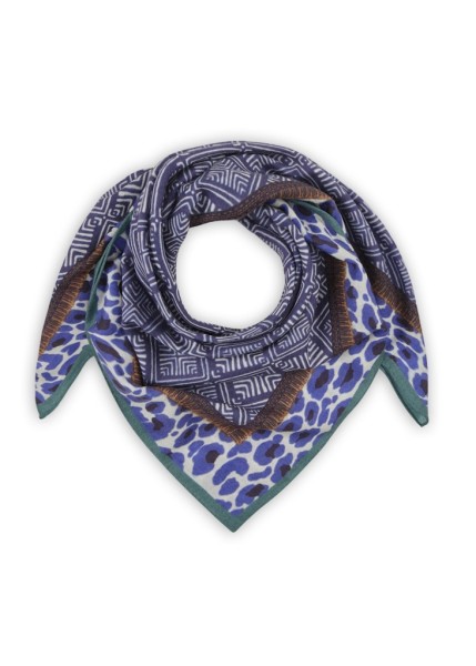 Premium Tuch aus hochwertiger Wolle mit Ethnoprint